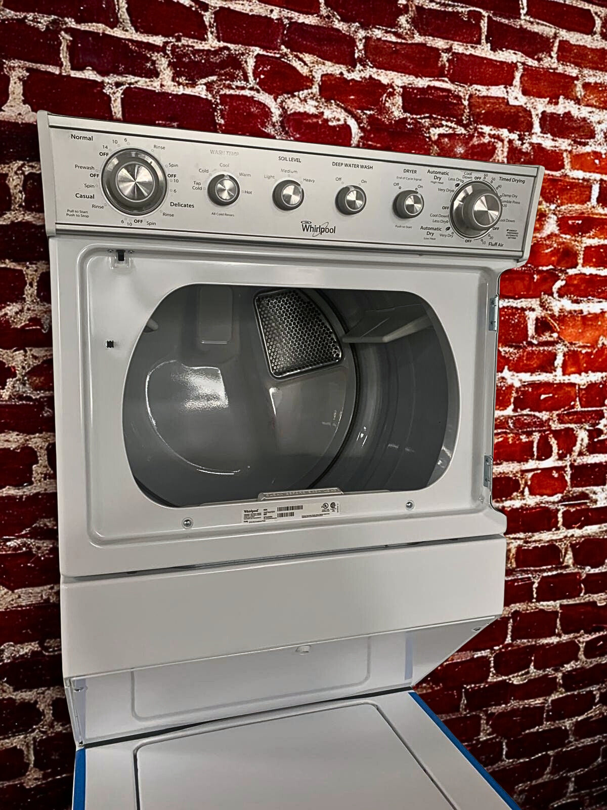 Whirlpool 27-Inch Stacked Washer and Dryer Combination with 4.2 cu. ft. Washer Capacity (Model WET4027EW)