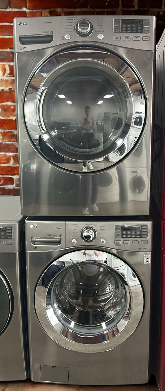 LG 5.2 cu. ft. Front Load Washer & 7.5 cu. ft. Electric Dryer with Steam Technology (Models WM3470HVA & DLEX3370V)