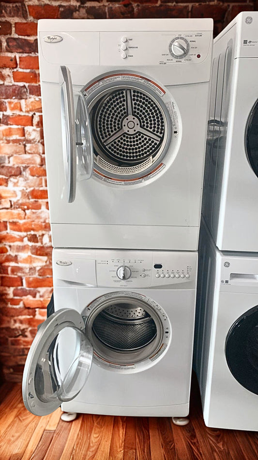 Whirlpool 2.3 cu. ft. Compact Front Load Washer & 4.5 cu. ft. Electric Dryer for Small Spaces (Models WFC7500VW & WED7500VW)