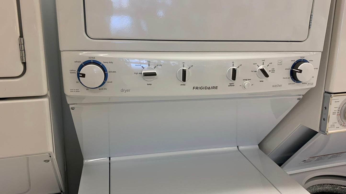 Frigidaire 27-Inch Stacked Washer and Dryer with 5.0 cu. ft. Washer Capacity (Model FFLE3911QW)