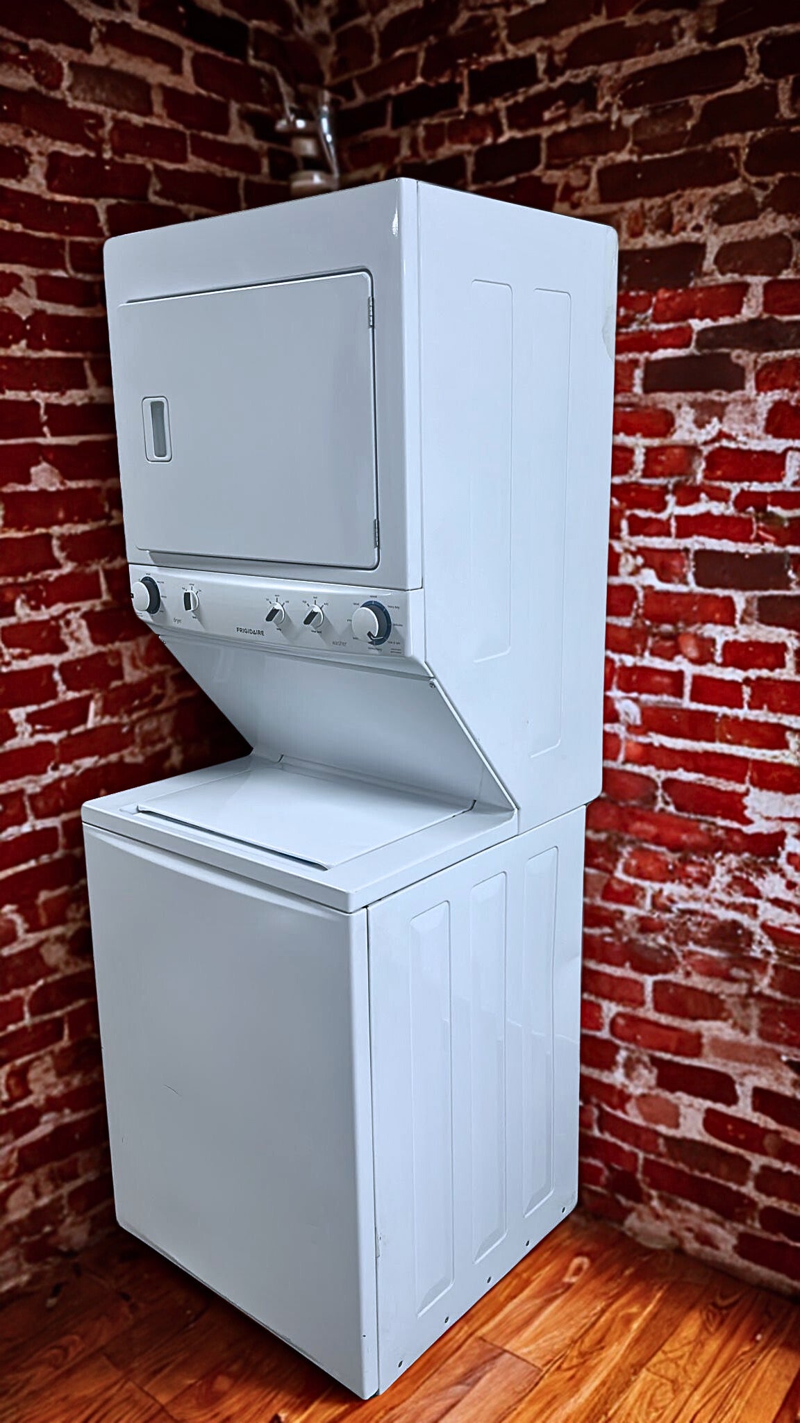 Frigidaire 27-Inch Stacked Washer and Dryer with 5.0 cu. ft. Washer Capacity (Model FFLE3911QW)