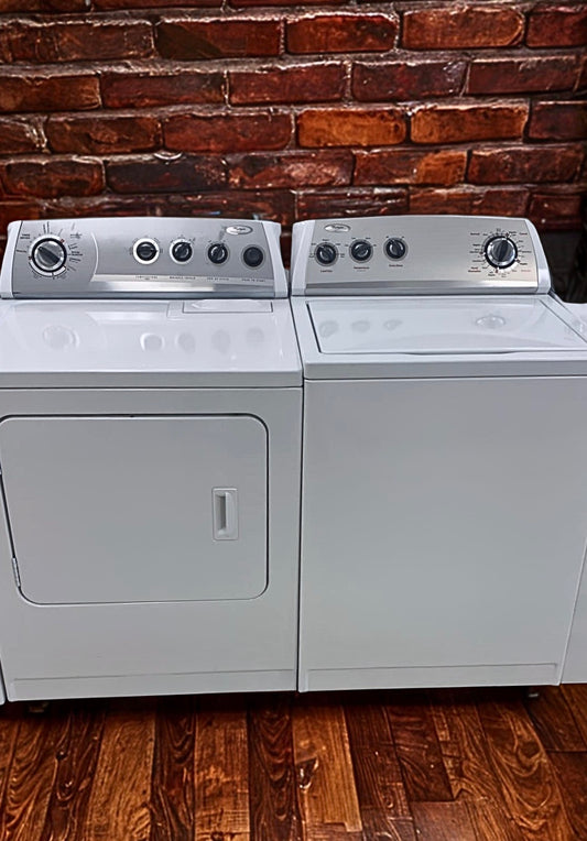 Whirlpool 4.5 cu. ft. Washer & 7.0 cu. ft. Dryer Set with Advanced Features (Models WTW5700SW & WED5700SW)