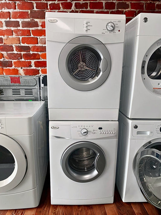Whirlpool 2.3 cu. ft. Compact Front Load Washer & 4.5 cu. ft. Electric Dryer for Small Spaces (Models WFC7500VW & WED7500VW)