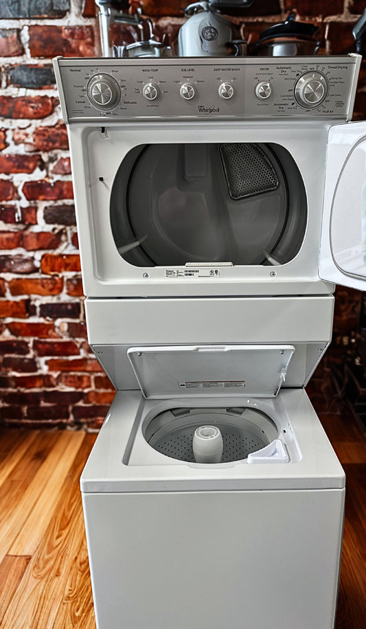 Whirlpool 27-Inch Stacked Washer and Dryer Combination with 4.2 cu. ft. Washer Capacity (Model WET4027EW)