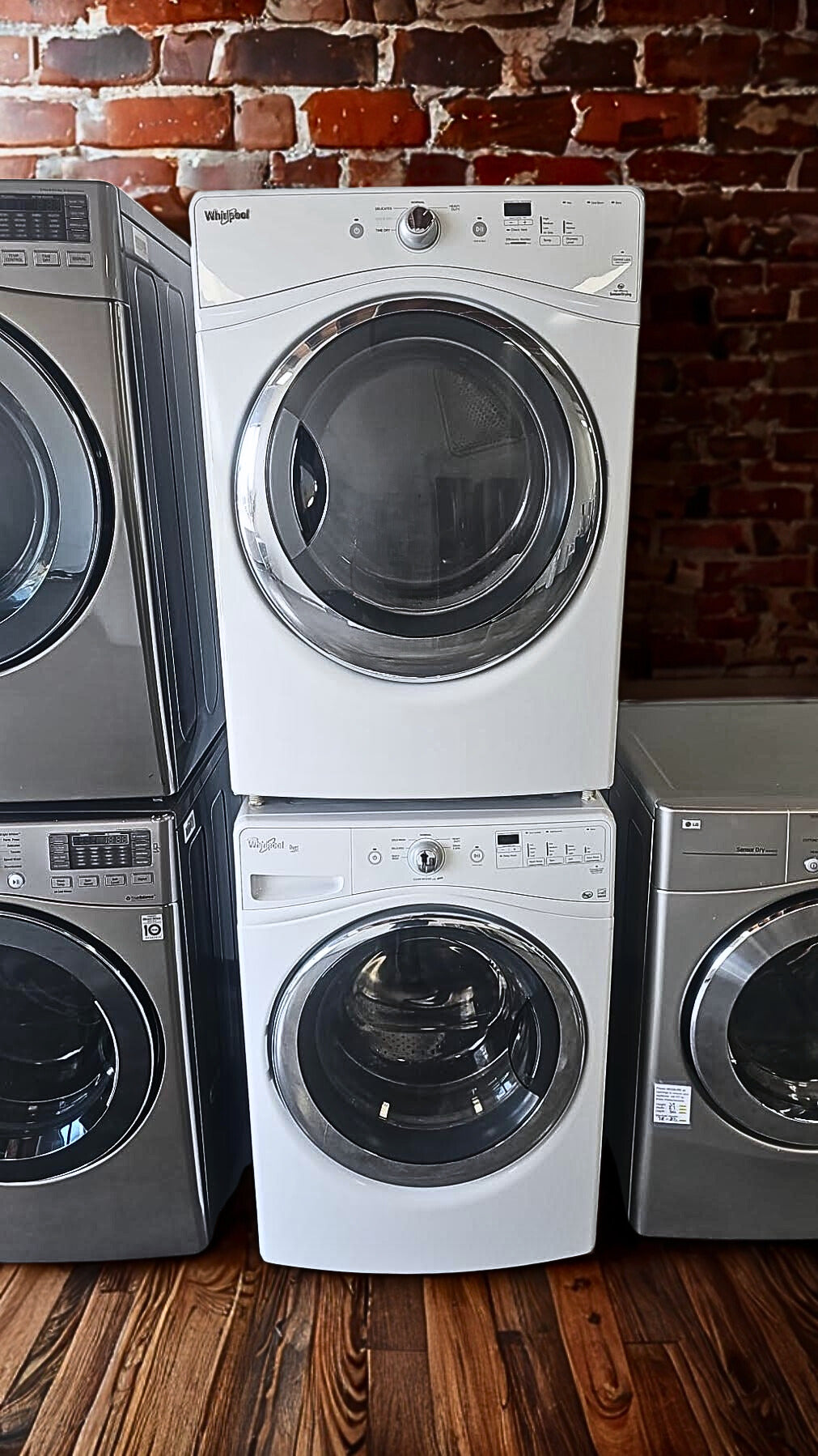 Whirlpool 5.2 cu. ft. Front Load Washer & 7.5 cu. ft. Electric Dryer with Advanced Fabric Care (Models WFW75HEFW & WED75HEFW)