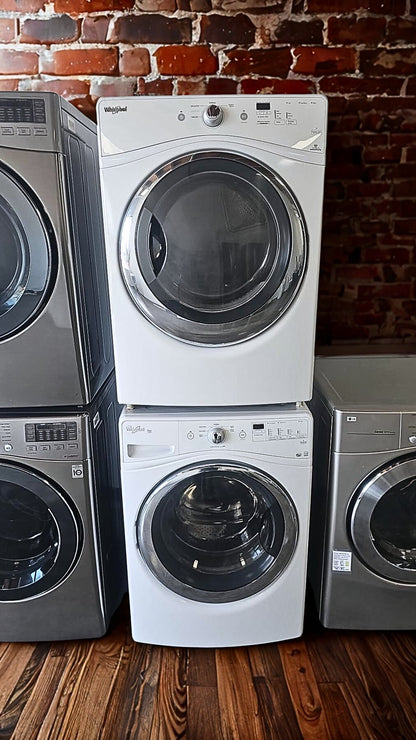 Whirlpool 5.2 cu. ft. Front Load Washer & 7.5 cu. ft. Electric Dryer with Advanced Fabric Care (Models WFW75HEFW & WED75HEFW)