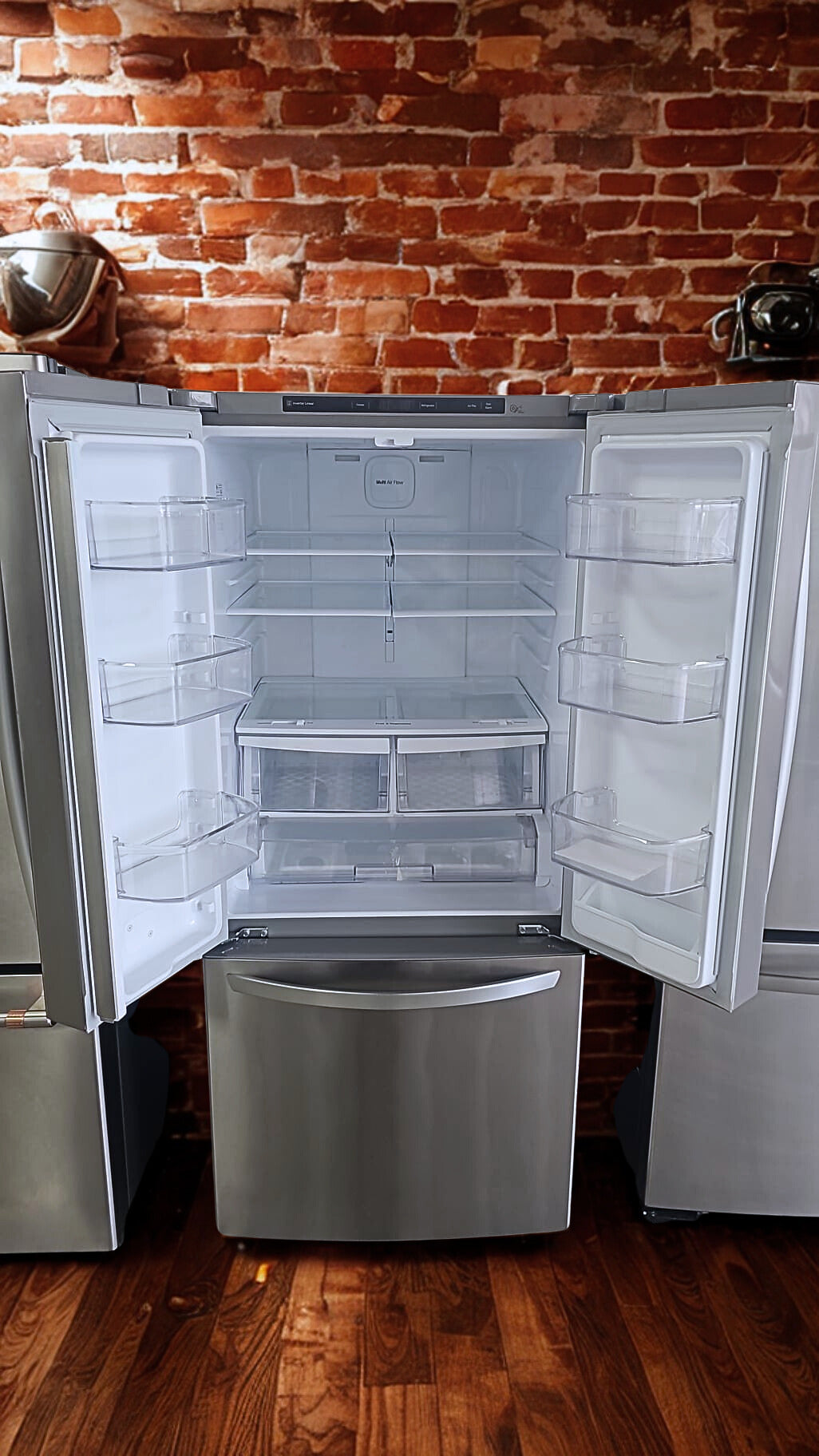 LG 22 cu. ft. French Door Refrigerator with Smart Cooling System (Model LFCS22520S)