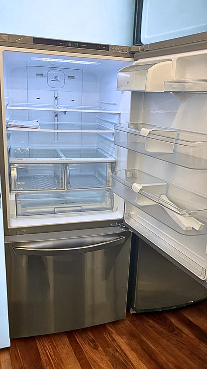 LG 22 cu. ft. Bottom Freezer Refrigerator with Smart Cooling™ System (Model LRDNS2200S)