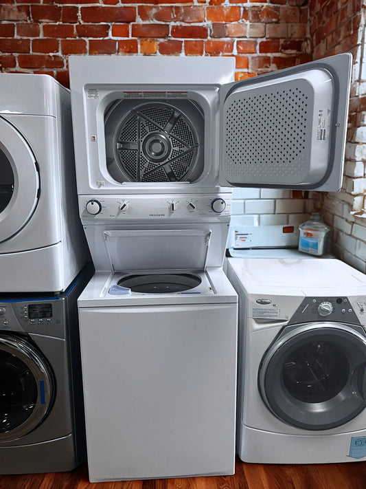 Frigidaire 27-Inch Stacked Washer and Dryer with 5.0 cu. ft. Washer Capacity (Model FFLE3911QW)