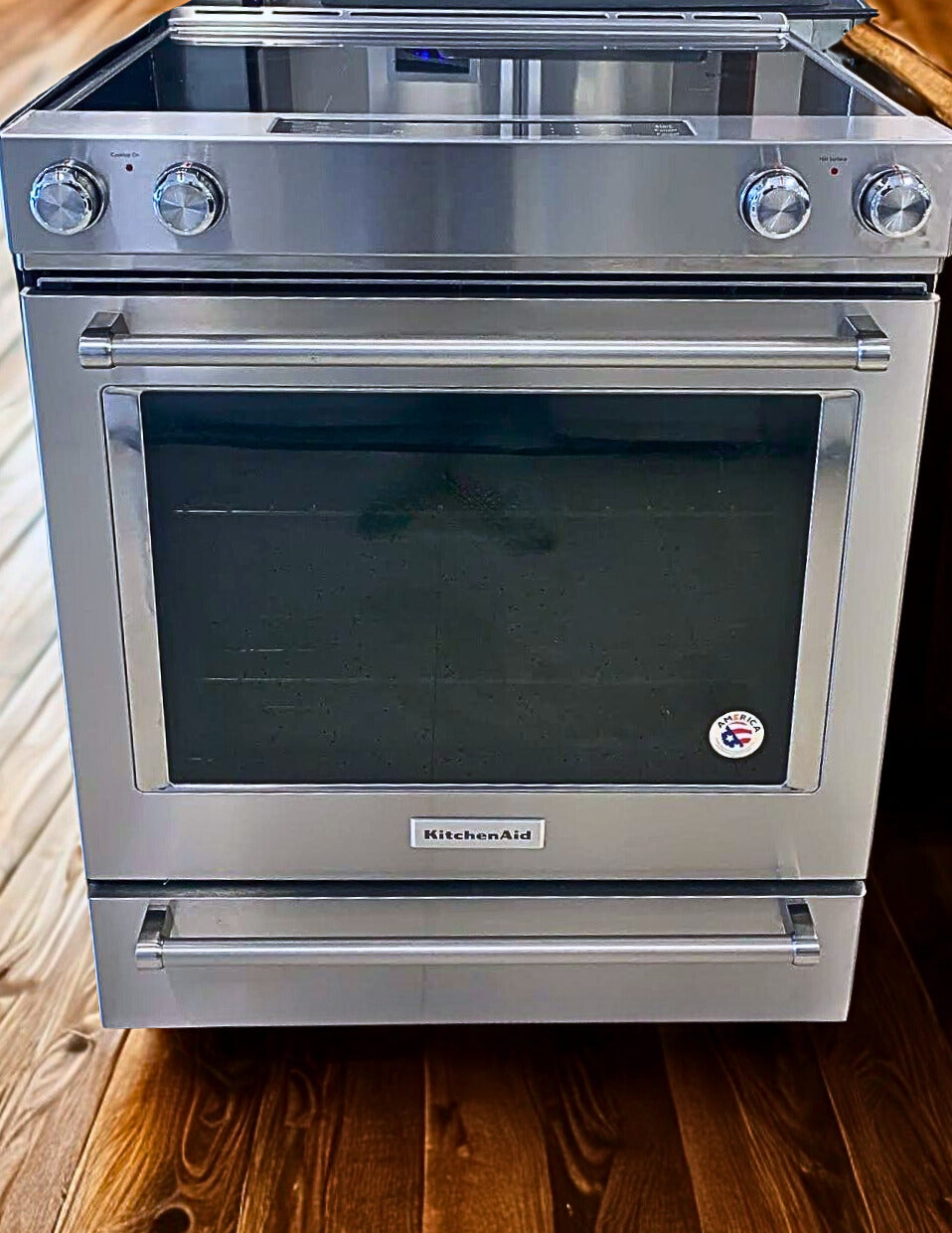 KITCHEN AID 30-Inch Slide-In Range 7.1 Cu. Ft. True Convection 5-Element (Model YKSEB900ESS)