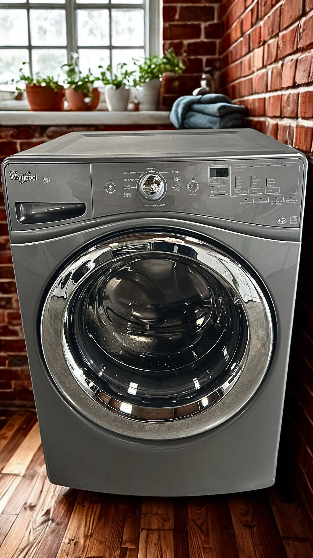 Whirlpool 5.2 cu. ft. Front Load Washer with Load & Go™ Dispenser (Model WFW92HEFC)