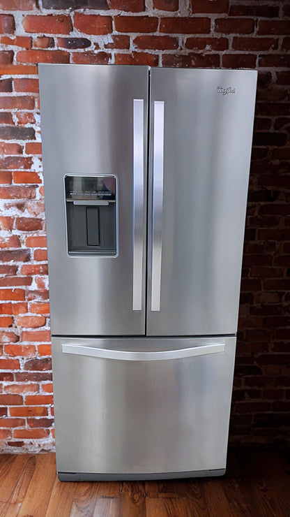 Whirlpool 20 cu. ft. French Door Refrigerator with Humidity-Controlled Crispers (Model WRF560SEHZ)