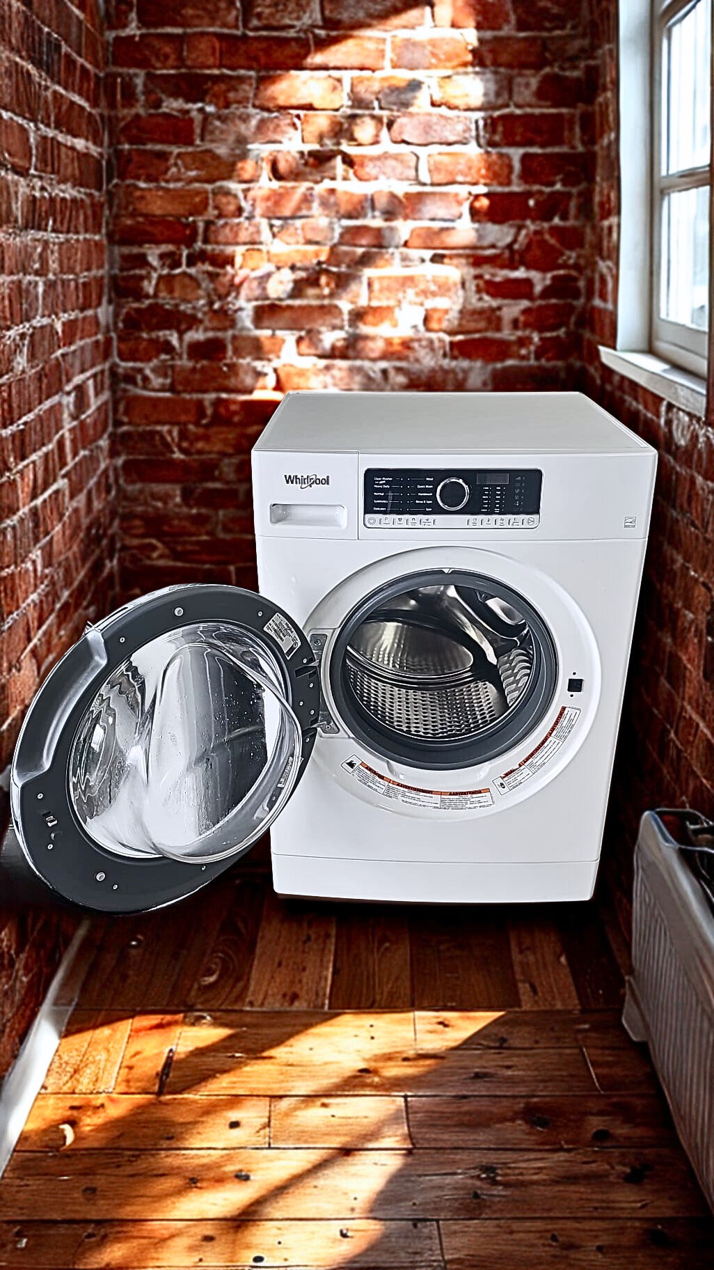 Whirlpool 2.3 cu. ft. Compact Front Load Washer Newest Model (Model WFW3090JW)