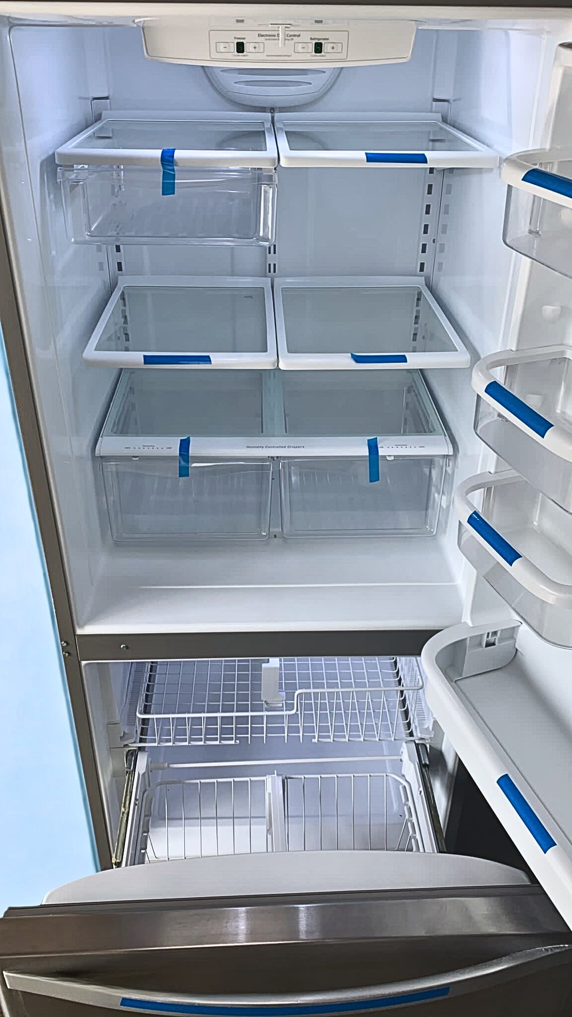 Whirlpool 19 cu. ft. Bottom Freezer Refrigerator with Freezer Drawer (Model WRB329RFBM)