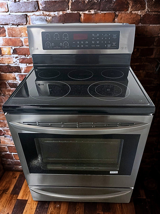 LG 30-Inch Freestanding Electric Range with 6.3 cu. ft. Oven and True Convection (Model LRE3061ST)