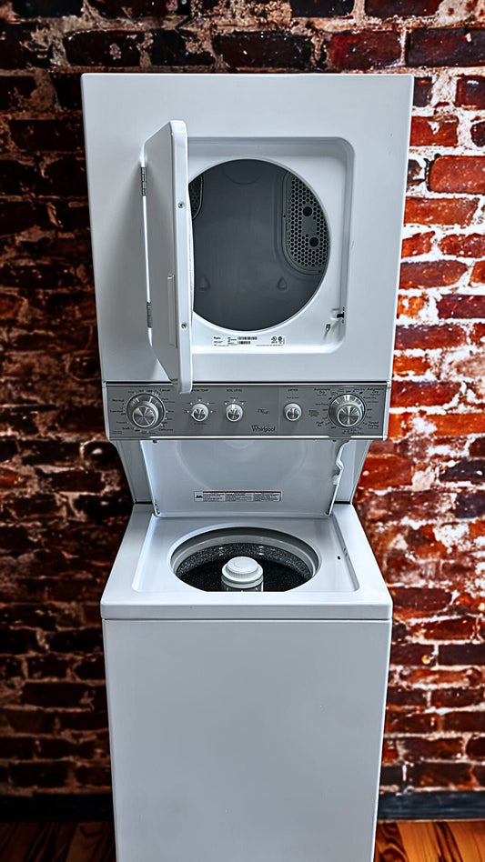 Whirlpool 24-Inch Stacked Washer and Dryer Combo with 2.7 cu. ft. Washer Capacity (Model WET4024EW)
